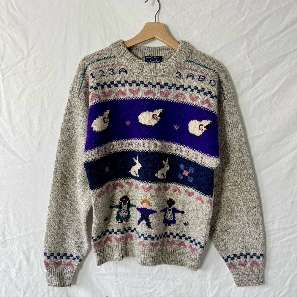 Vintage 80s Woolrich Wool Teacher Sweater - Picture 2 of 13